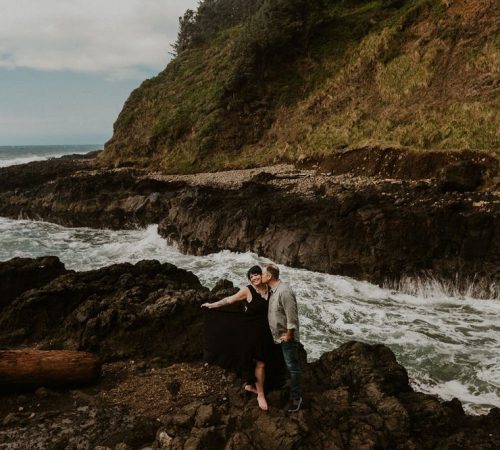 Jump in, the water is fine! Oregon Coast Wedding